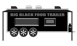Big Black Food Trailer